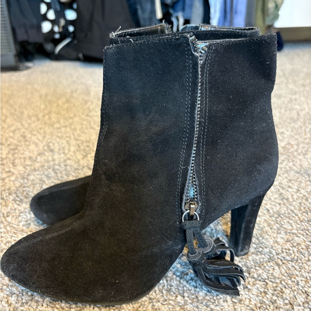 Black Suede Ankle Boots